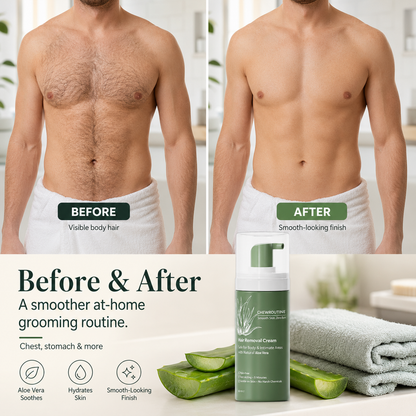 Natural Gentle Hair Removal Cream | For Women & Men, Sensitive Skin