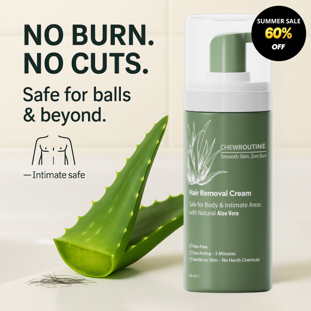 Natural Gentle Hair Removal Cream | For Women & Men, Sensitive Skin