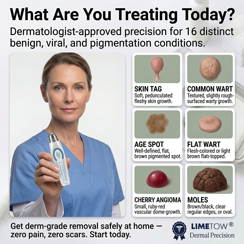 Limited-Time Offer⚡LIMETOW® ⚡Skin Tag & Spot Eraser | Remove skin tags / age spots / dark pigmentation / stubborn skin concerns / raised skin growths / small neck bumps…