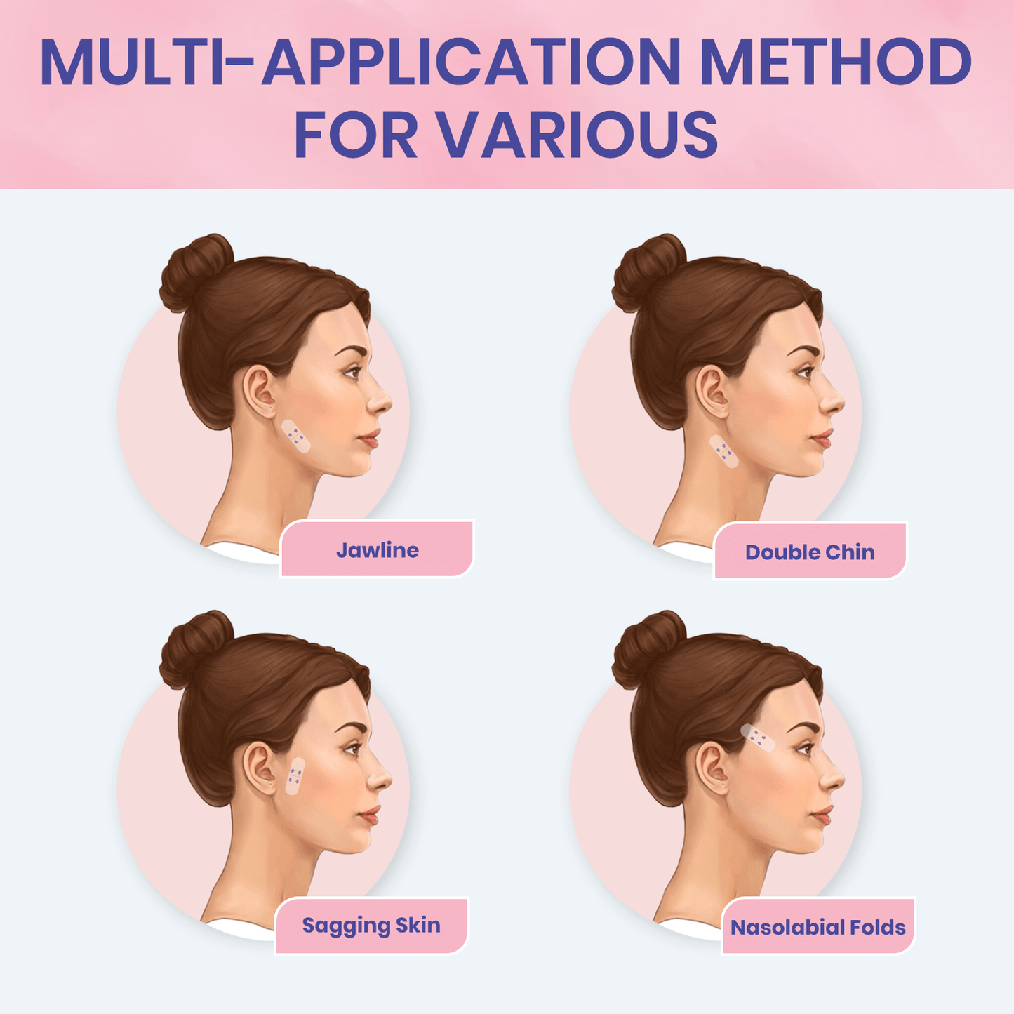 ✨ Invisible Face Lift Tape 💖 Instantly Sculpt Your Jawline & Hide Double Chin