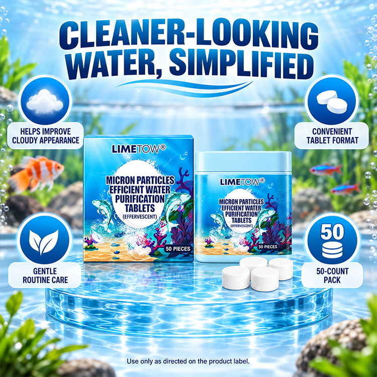 LIMETOW®  MICRON PARTICLES EFFICIENT WATER PURIFICATION TABLETS