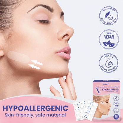✨ Invisible Face Lift Tape 💖 Instantly Sculpt Your Jawline & Hide Double Chin