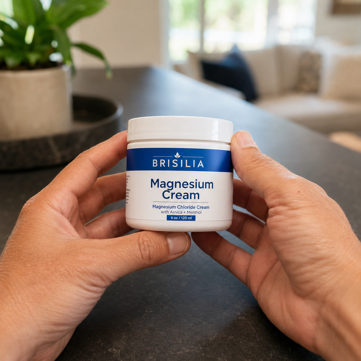 A topical Magnesium Chloride cream for women tired of frozen shoulder pain, stiffness, and 3 AM wake-ups.