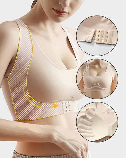 🔥Limited Time Promotion 50% OFF🔥 Front Closure Cross-Back Wireless Posture Bra