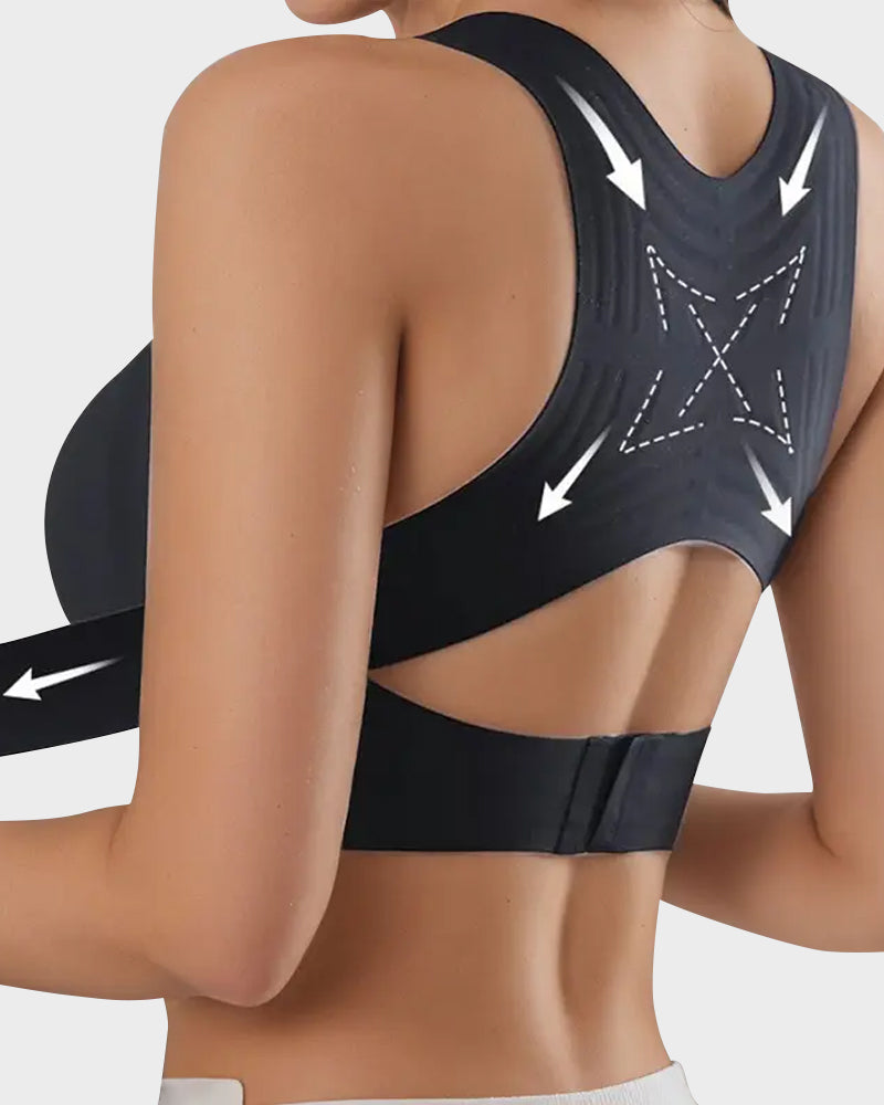 🔥Limited Time Promotion 50% OFF🔥 Front Closure Cross-Back Wireless Posture Bra