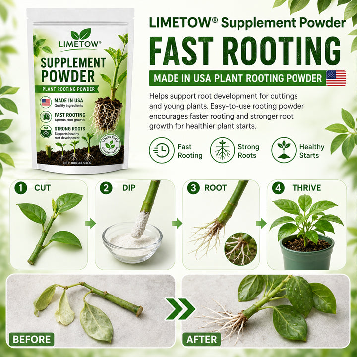 Official US Store LIMETOW® Supplement Powder for Rapid Root Growth and Strong Seedlings