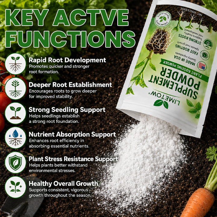 Official US Store LIMETOW® Supplement Powder for Rapid Root Growth and Strong Seedlings