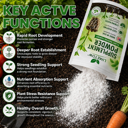 Official US Store LIMETOW® Supplement Powder for Rapid Root Growth and Strong Seedlings