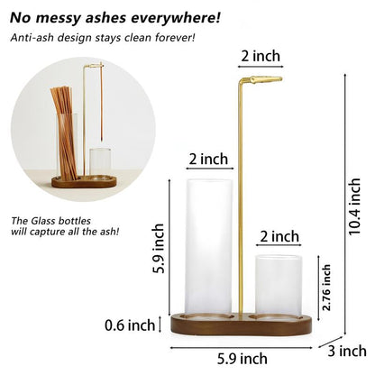 🎉 2026 Sale — Over 24,400 Sold!🕯️2‑in‑1 Wood Incense & Candle Holder 🧘