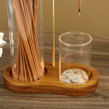 🎉 2026 Sale — Over 24,400 Sold!🕯️2‑in‑1 Wood Incense & Candle Holder 🧘