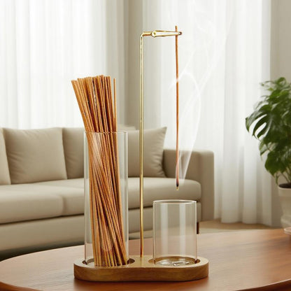 🎉 2026 Sale — Over 24,400 Sold!🕯️2‑in‑1 Wood Incense & Candle Holder 🧘