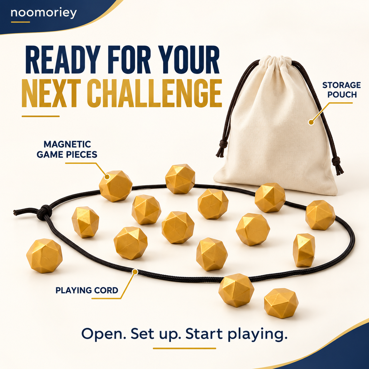 Kollide By Relatable, Exciting Magnetic Game For Family Game Night, Great Fun Games For Kids, Includes 1 Rope, 20 Magnets, And Instructions