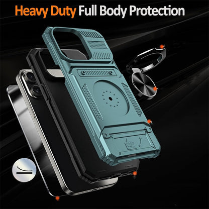 🛡️Heavy Duty Magnetic Armor Phone Case- Hidden Kickstand & Built-In Wallet