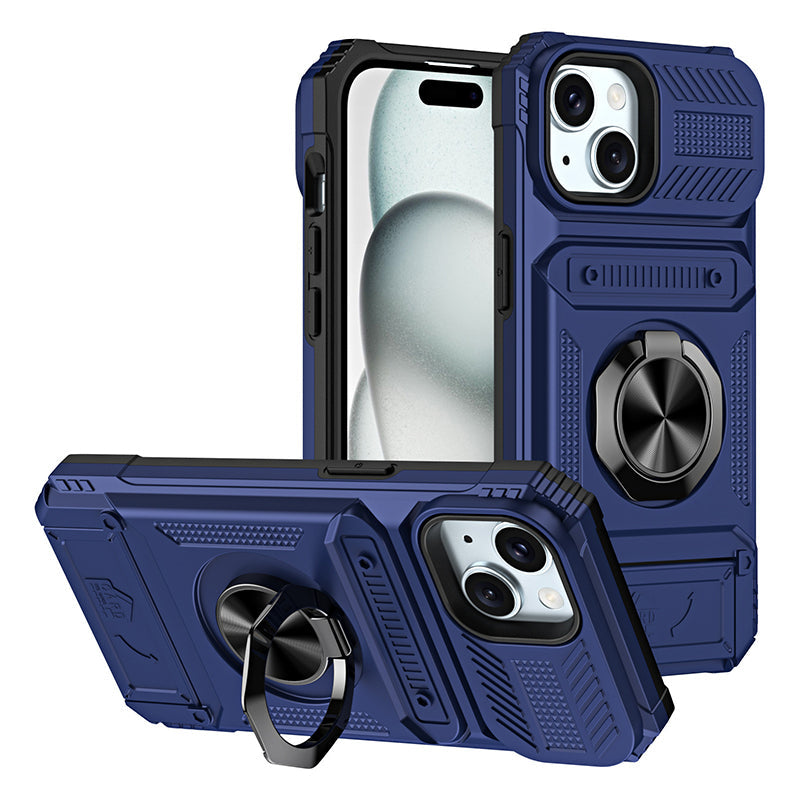 🛡️Heavy Duty Magnetic Armor Phone Case- Hidden Kickstand & Built-In Wallet