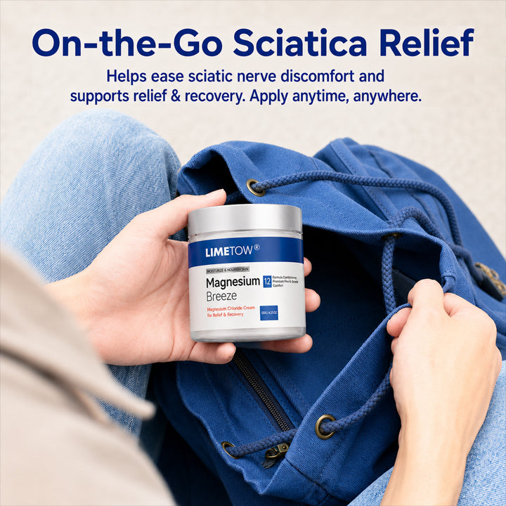 LIMETOW® Magnesium Chloride Cream | Relieve sciatica in just 15 minutes!