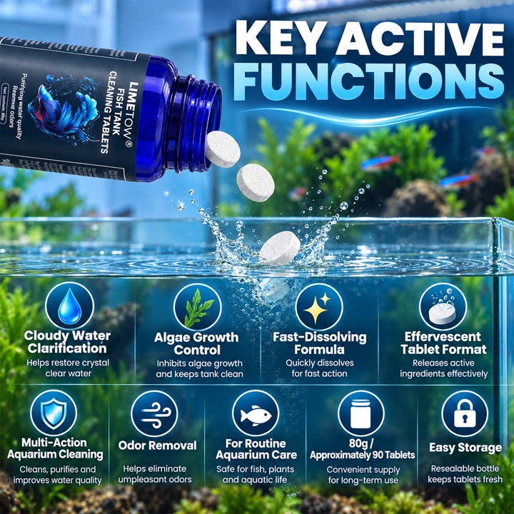 LIMETOW® FISH TANK CLEANING TABLETS