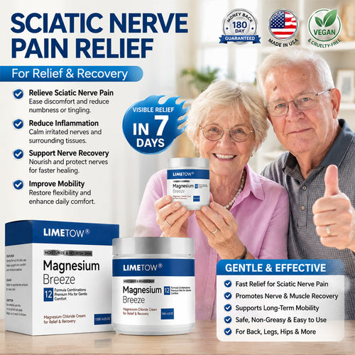 LIMETOW® Magnesium Chloride Cream | Relieve sciatica in just 15 minutes!