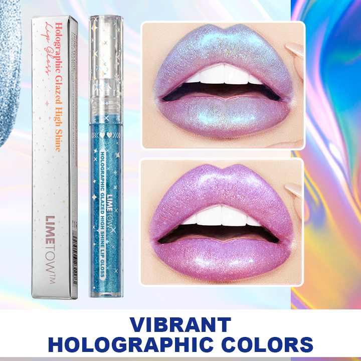 LIMETOW™ Holographic Glazed High Shine Lip Gloss