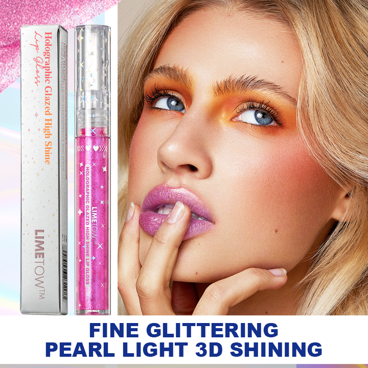 LIMETOW™ Holographic Glazed High Shine Lip Gloss