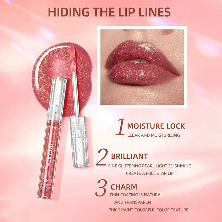 LIMETOW™ Holographic Glazed High Shine Lip Gloss