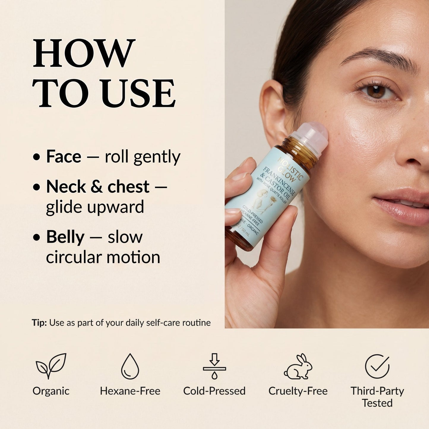 Frankincense Castor Oil Roller 100% Organic